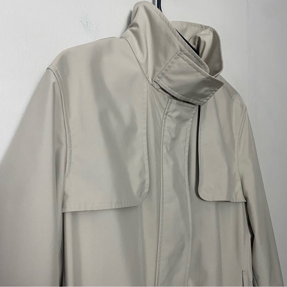 Burberry Tess Trench Lightweight Rain Coat Nova Check Beige Size 14P - Picture 5 of 16
